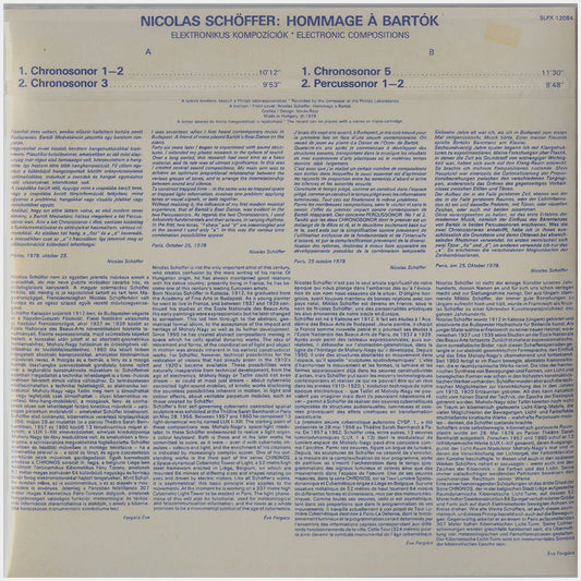 [CP 084 CD] Nicolas Schöffer; Hommage À Bartok