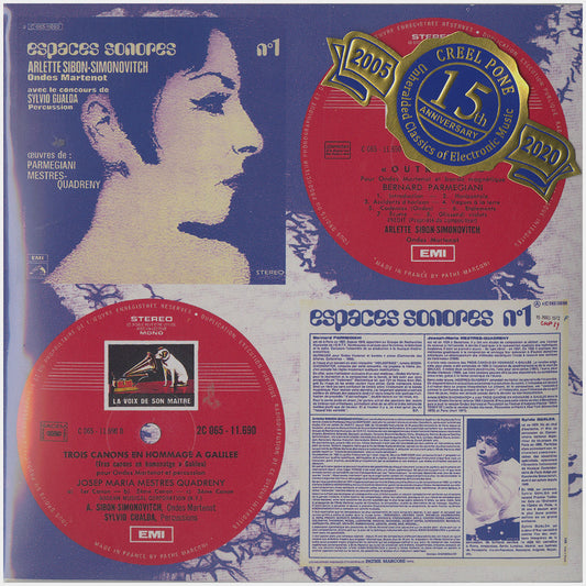 [CP 104 CD] Bernard Parmegiani, Josep-Maria Mestres-Quadreny; Espaces Sonores Nº 1, Música Electroacústica, Doble Concert, Socrate +
