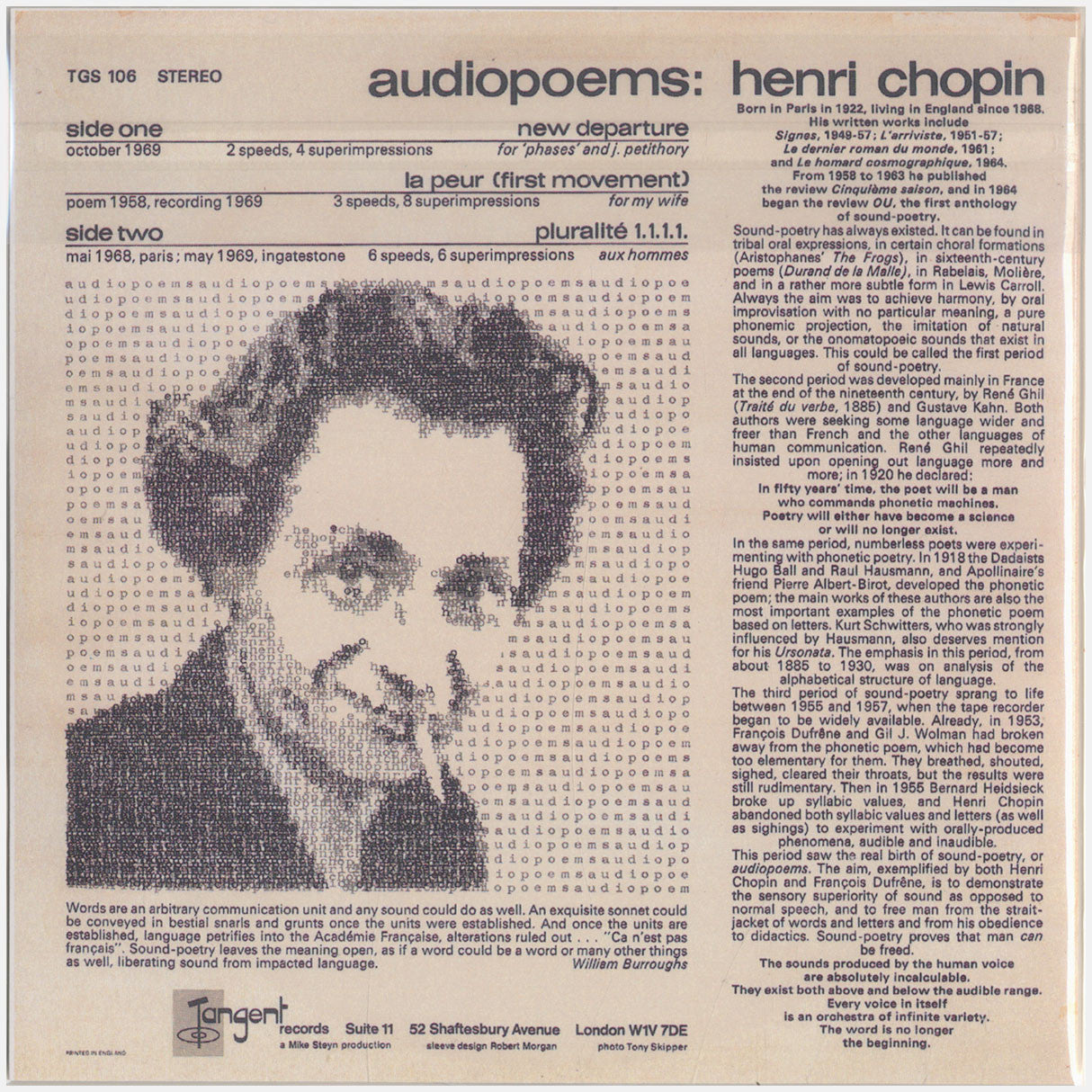 [CP 111 CD] Henri Chopin; Audiopoems