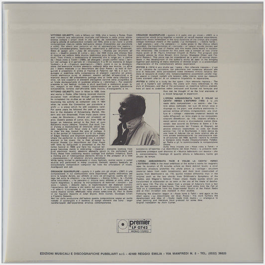 [CP 123 CD] Vittorio Gelmetti; Organum Quadruplum