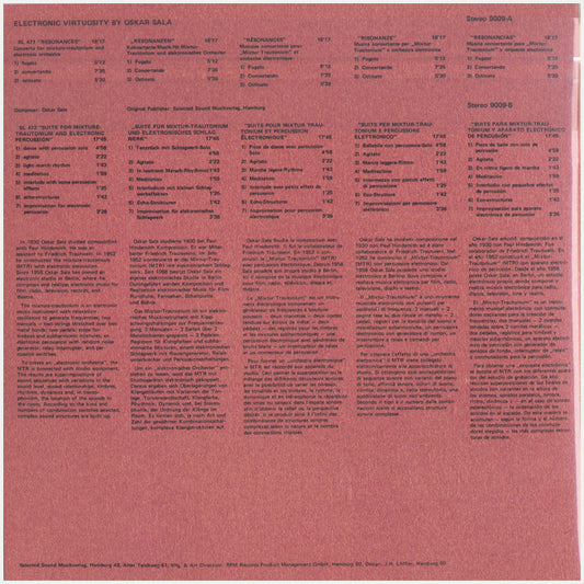 [CP 128 CD] Oskar Sala; Electronic Virtuosity