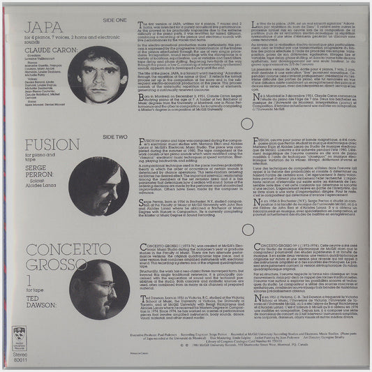 [CP 143 CD] Electronic Music by Caron, Perron, and Dawson; Portrait Musical, Portrait No.8