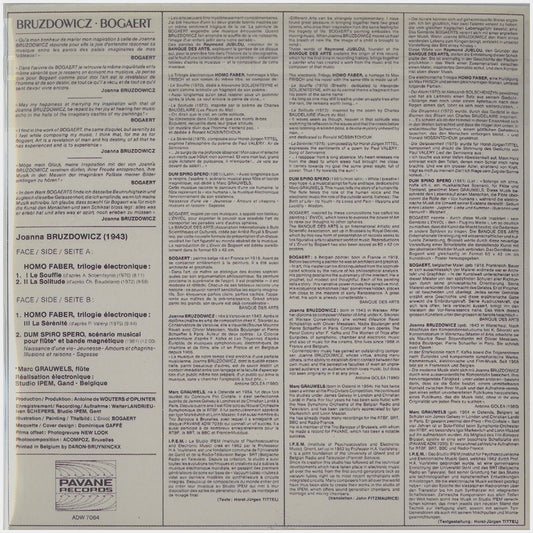 [CP 149 CD] Joanna Bruzdowicz; Pavane Recordings +