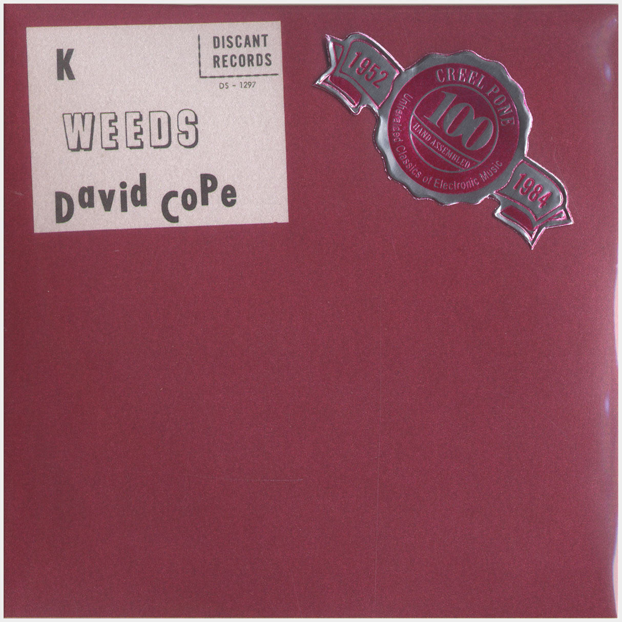 [CP 153 CD] David Cope; K, Weeds