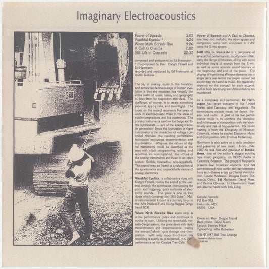 [CP 154 CD] Ed Herrmann; Still Life in Concrete