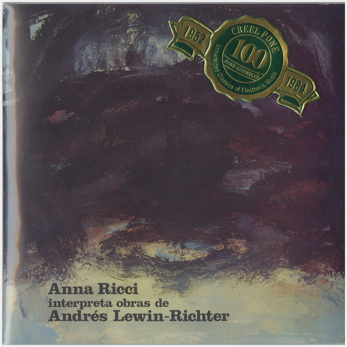 [CP 160-161 CD] Andrés Lewin Richter, Anna Ricci; Interpreta Obras, Musica Electroacústica