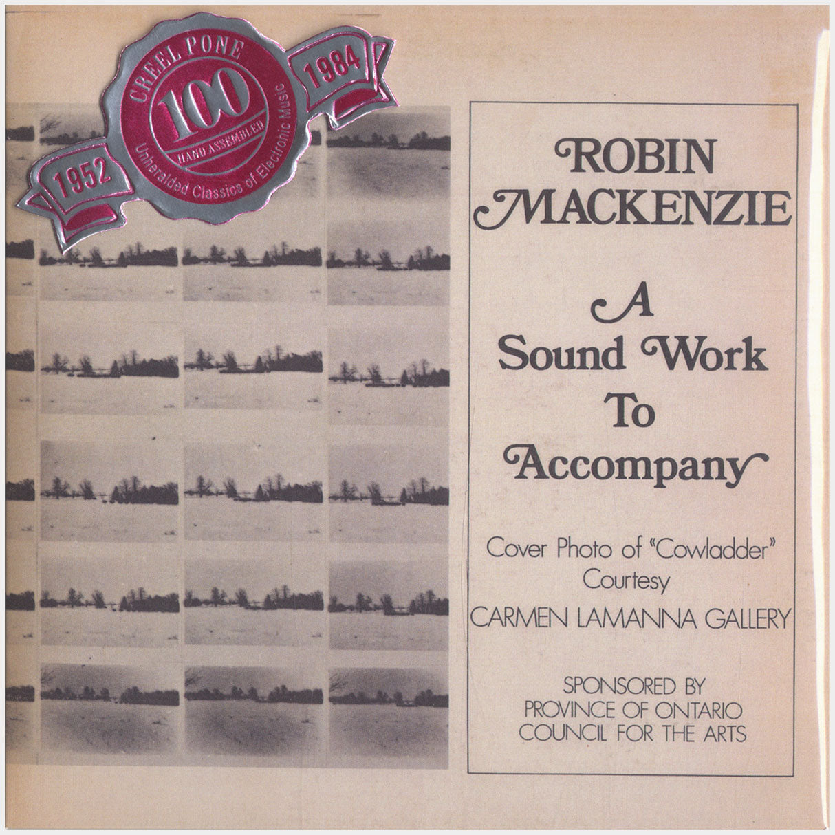 [CP 168 CD] Robin MacKenzie; A Sound Work To Accompany