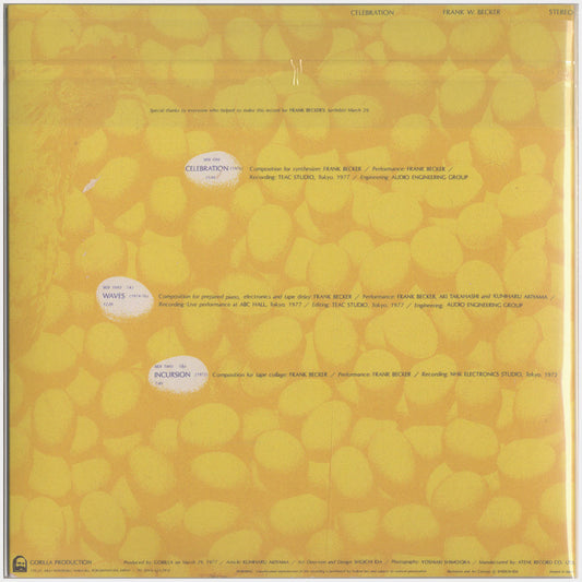 [CP 199.03 CD] Frank W. Becker; Celebration