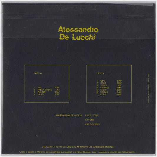 [CP 224 CD] Alessandro De Lucchi