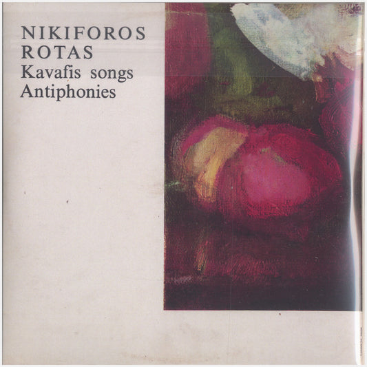 [CP 230-231 CD] Nikiforos Rotas; Kavafis Songs, Antiphonies