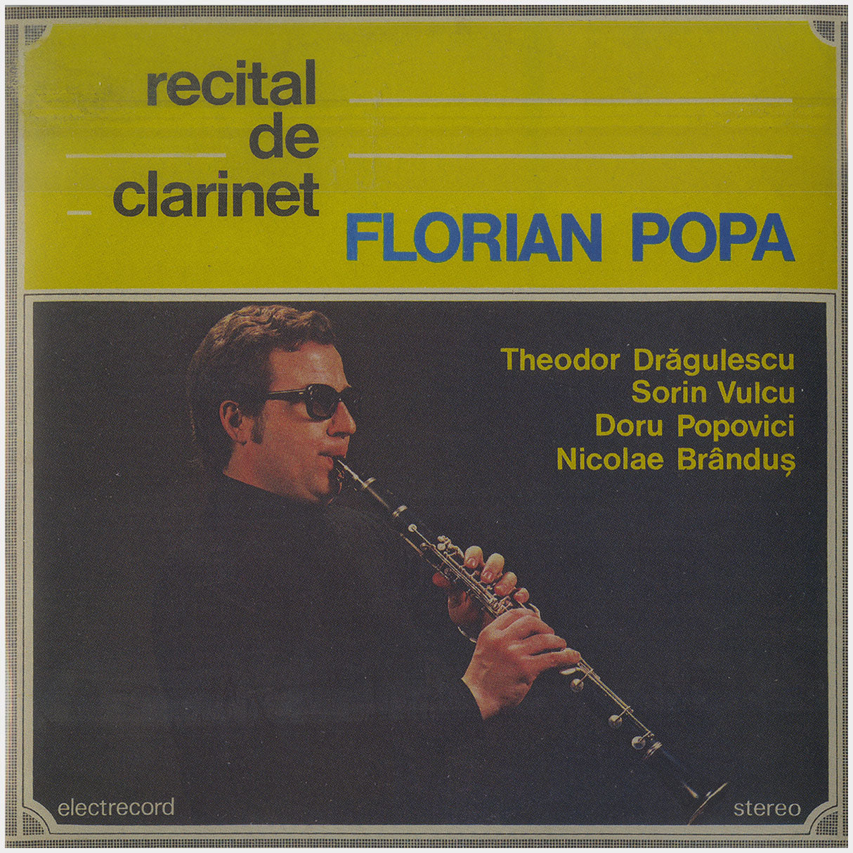 [CP 234 CD] Nicolae Brînduș, Florian Popa; Soliloque I, Soliloque IV, Match, Antifonia, Recital De Clarinet