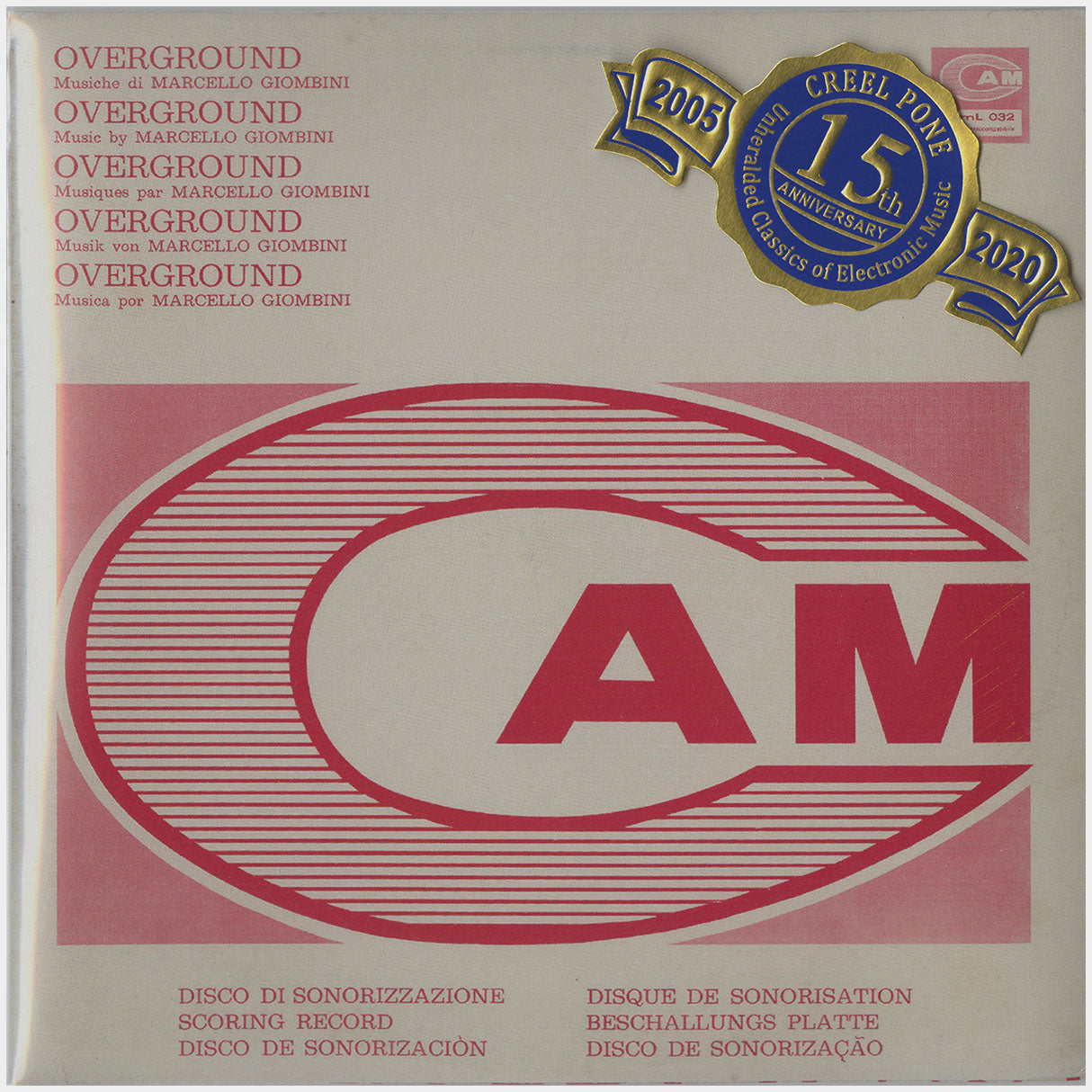 [CP 249 CD] Marcello Giombini; Overground, Synthomania
