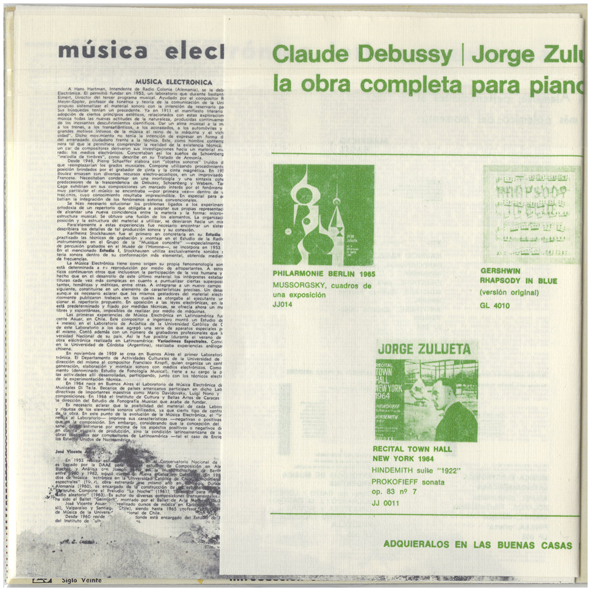 [CP 278 CD] Discos Siglo Veinte; Música Electrónica Latinoamericana, Mauricio Kagel